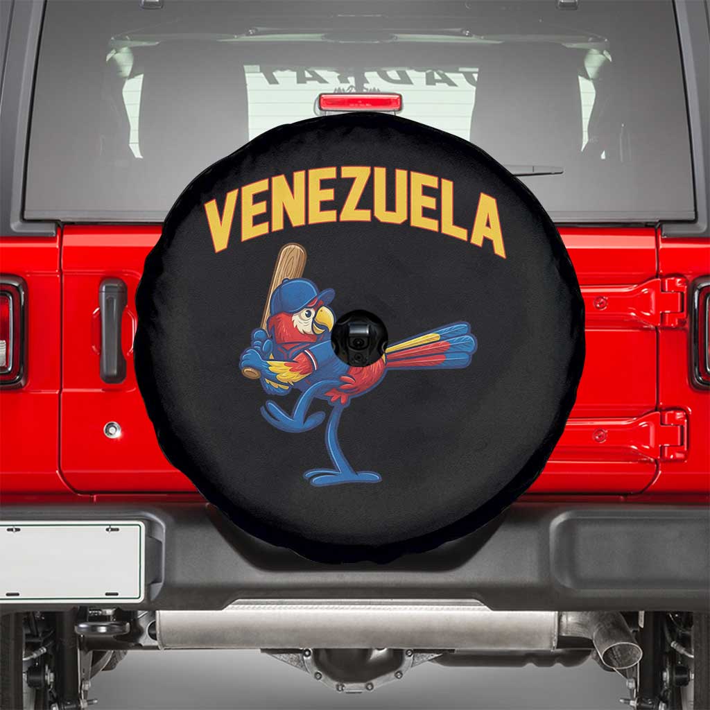 Venezuela Baseball Macaw Batter Spare Tire Cover Ara Macao Guacamaya Venezuelan Pride
