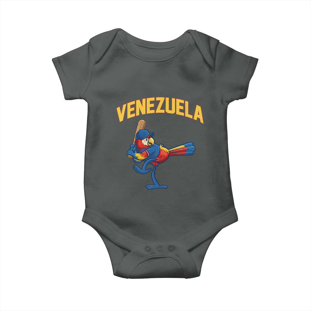 Venezuela Baseball Macaw Batter Baby Onesie Ara Macao Guacamaya Venezuelan Pride