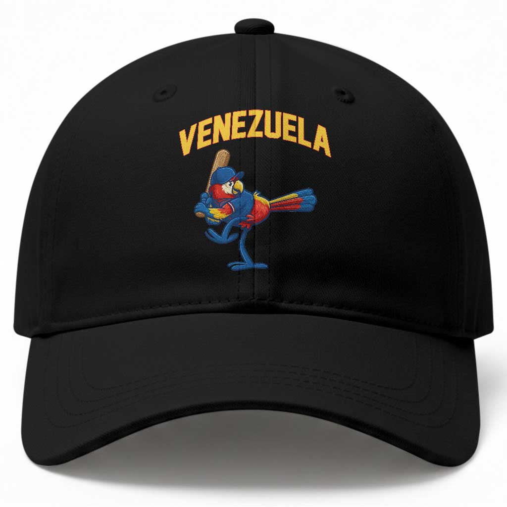 Venezuela Baseball Macaw Batter Baseball Cap Ara Macao Guacamaya Venezuelan Pride
