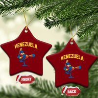 Venezuela Baseball Macaw Batter Ceramic Ornament Ara Macao Guacamaya Venezuelan Pride