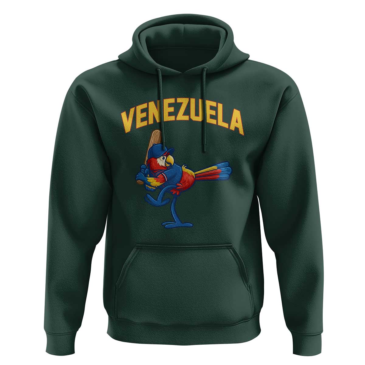Venezuela Baseball Macaw Batter Hoodie Ara Macao Guacamaya Venezuelan Pride