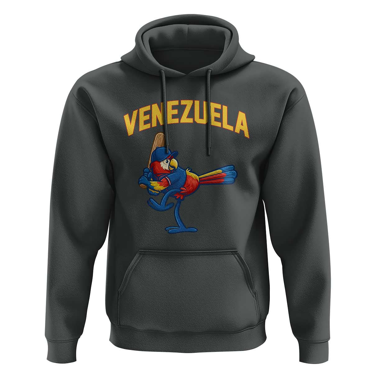 Venezuela Baseball Macaw Batter Hoodie Ara Macao Guacamaya Venezuelan Pride