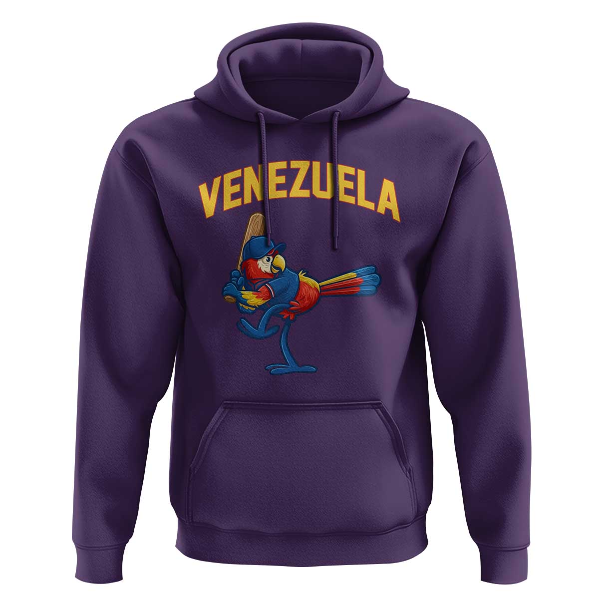 Venezuela Baseball Macaw Batter Hoodie Ara Macao Guacamaya Venezuelan Pride