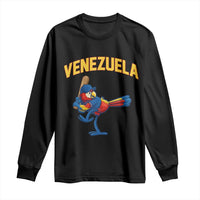 Venezuela Baseball Macaw Batter Long Sleeve Shirt Ara Macao Guacamaya Venezuelan Pride