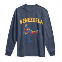 Venezuela Baseball Macaw Batter Long Sleeve Shirt Ara Macao Guacamaya Venezuelan Pride