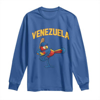 Venezuela Baseball Macaw Batter Long Sleeve Shirt Ara Macao Guacamaya Venezuelan Pride