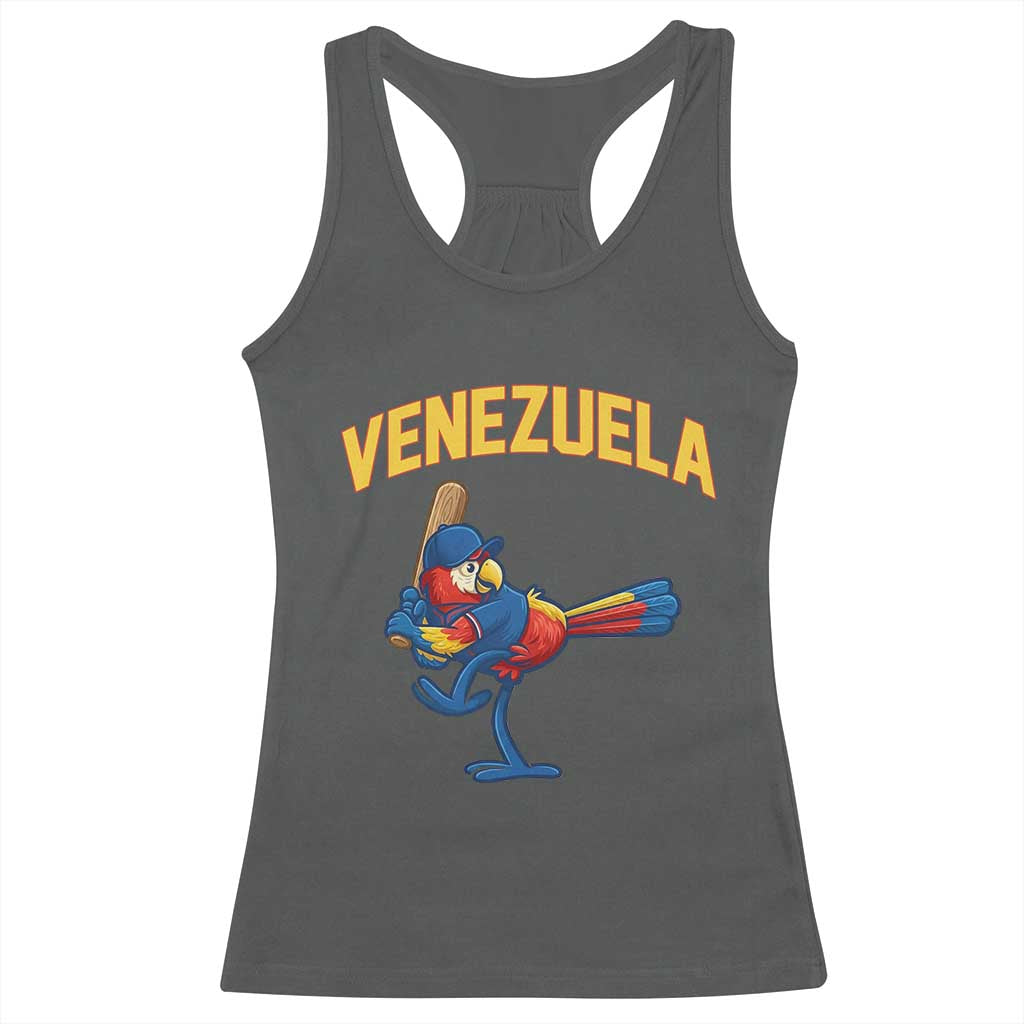 Venezuela Baseball Macaw Batter Racerback Tank Top Ara Macao Guacamaya Venezuelan Pride