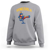 Venezuela Baseball Macaw Batter Sweatshirt Ara Macao Guacamaya Venezuelan Pride