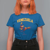 Venezuela Baseball Macaw Batter T Shirt For Women Ara Macao Guacamaya Venezuelan Pride
