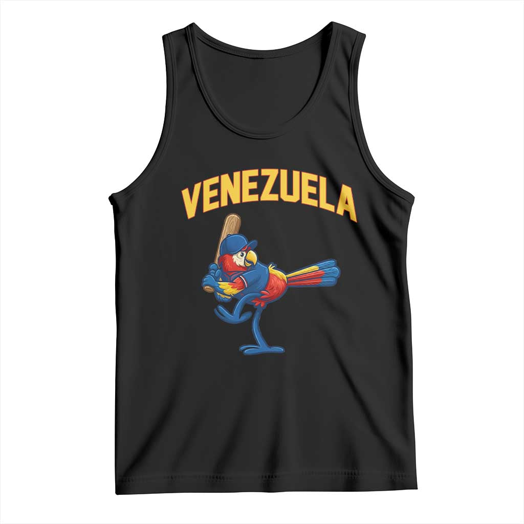 Venezuela Baseball Macaw Batter Tank Top Ara Macao Guacamaya Venezuelan Pride