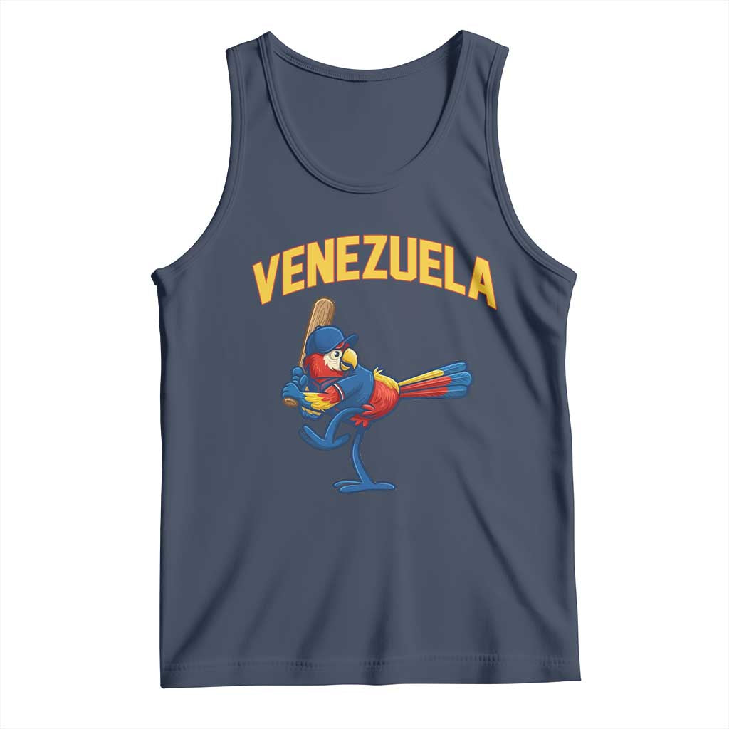 Venezuela Baseball Macaw Batter Tank Top Ara Macao Guacamaya Venezuelan Pride