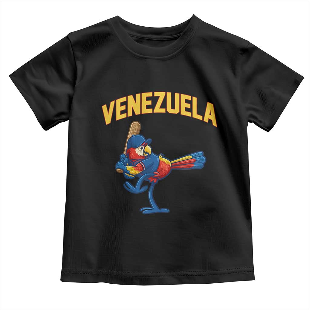 Venezuela Baseball Macaw Batter Toddler T Shirt Ara Macao Guacamaya Venezuelan Pride