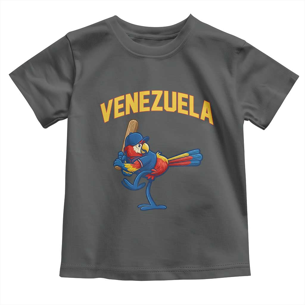 Venezuela Baseball Macaw Batter Toddler T Shirt Ara Macao Guacamaya Venezuelan Pride