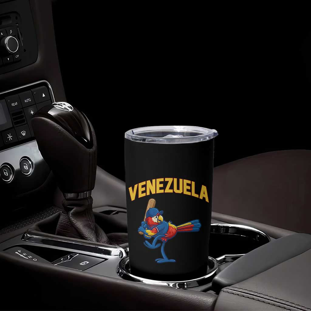 Venezuela Baseball Macaw Batter Tumbler Cup Ara Macao Guacamaya Venezuelan Pride