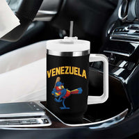 Venezuela Baseball Macaw Batter Tumbler With Handle Ara Macao Guacamaya Venezuelan Pride