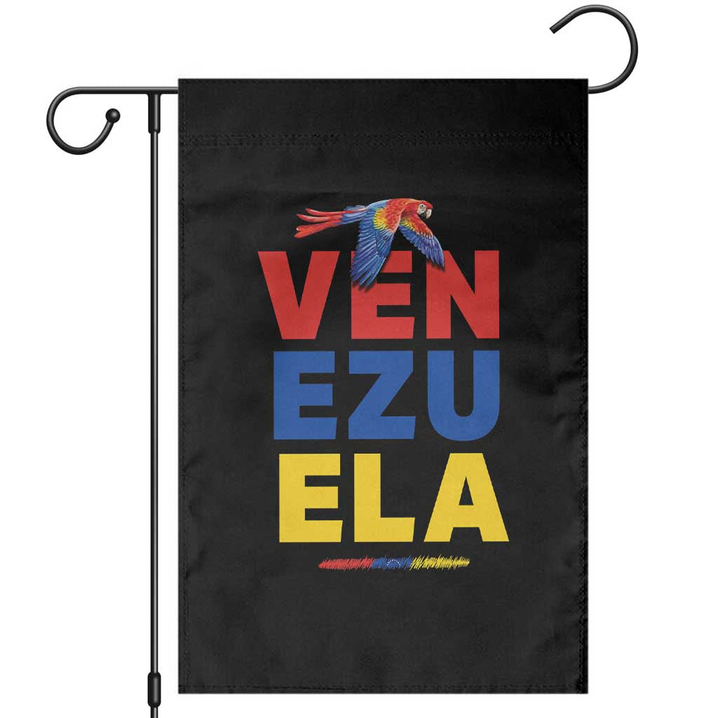 Venezuela Pride Flying Scarlet Macaw Garden Flag Ara Macao Guacamaya Venezuelan Pride Tropical Bird