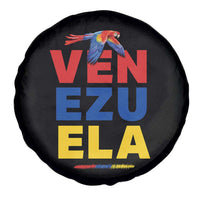 Venezuela Pride Flying Scarlet Macaw Spare Tire Cover Ara Macao Guacamaya Venezuelan Pride Tropical Bird