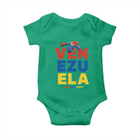 Venezuela Pride Flying Scarlet Macaw Baby Onesie Ara Macao Guacamaya Venezuelan Pride Tropical Bird