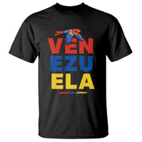 Venezuela Pride Flying Scarlet Macaw T Shirt Ara Macao Guacamaya Venezuelan Pride Tropical Bird