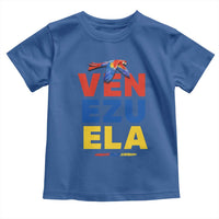 Venezuela Pride Flying Scarlet Macaw Toddler T Shirt Ara Macao Guacamaya Venezuelan Pride Tropical Bird