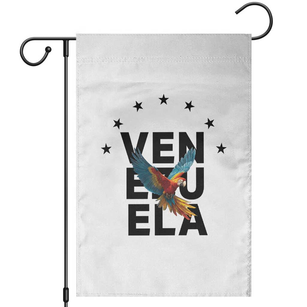 Venezuela Pride Flying Macaw Garden Flag Ara Macao Guacamaya Venezuelan Pride Tropical Bird