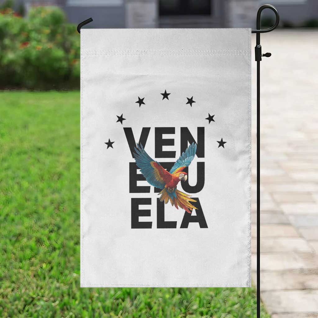 Venezuela Pride Flying Macaw Garden Flag Ara Macao Guacamaya Venezuelan Pride Tropical Bird