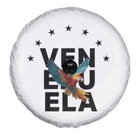 Venezuela Pride Flying Macaw Spare Tire Cover Ara Macao Guacamaya Venezuelan Pride Tropical Bird