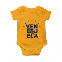 Venezuela Pride Flying Macaw Baby Onesie Ara Macao Guacamaya Venezuelan Pride Tropical Bird