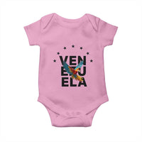 Venezuela Pride Flying Macaw Baby Onesie Ara Macao Guacamaya Venezuelan Pride Tropical Bird