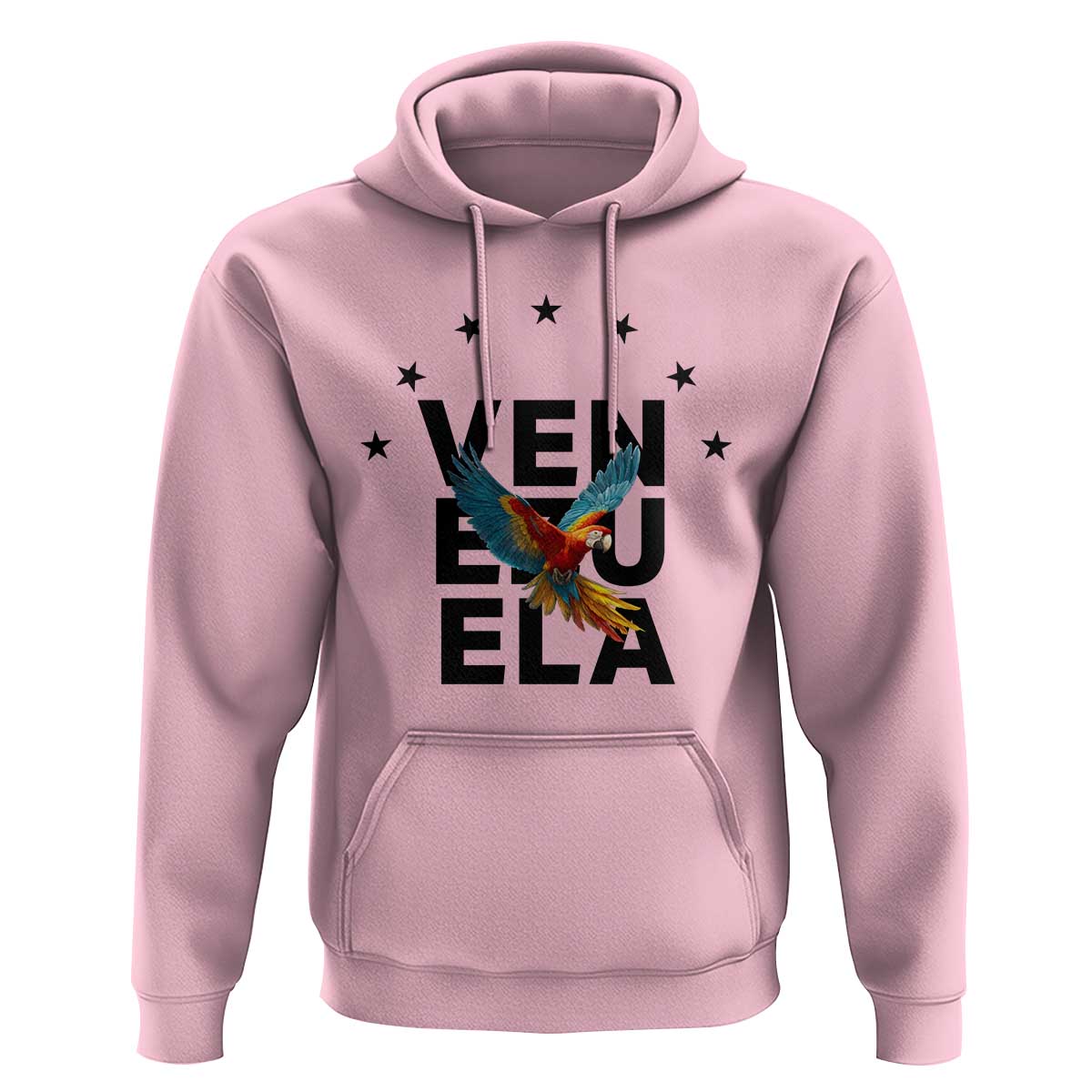 Venezuela Pride Flying Macaw Hoodie Ara Macao Guacamaya Venezuelan Pride Tropical Bird
