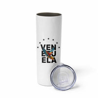 Venezuela Pride Flying Macaw Skinny Tumbler Ara Macao Guacamaya Venezuelan Pride Tropical Bird