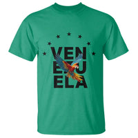 Venezuela Pride Flying Macaw T Shirt Ara Macao Guacamaya Venezuelan Pride Tropical Bird
