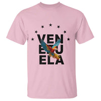 Venezuela Pride Flying Macaw T Shirt Ara Macao Guacamaya Venezuelan Pride Tropical Bird
