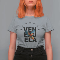 Venezuela Pride Flying Macaw T Shirt For Women Ara Macao Guacamaya Venezuelan Pride Tropical Bird