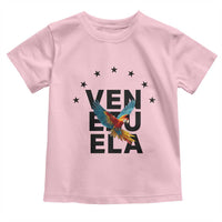 Venezuela Pride Flying Macaw Toddler T Shirt Ara Macao Guacamaya Venezuelan Pride Tropical Bird