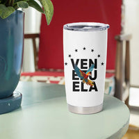 Venezuela Pride Flying Macaw Tumbler Cup Ara Macao Guacamaya Venezuelan Pride Tropical Bird