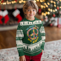 No Wars No Ice No Kings Retro Flower Ugly Christmas Sweater Hippie Floral Peace Sign Social Justice Anti War Protest