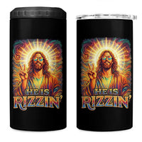 Funny Christian Easter He Is Rizzin 4 in 1 Can Cooler Tumbler Trendy Jesus Humor with Sunglasses Faith Based Meme Gift