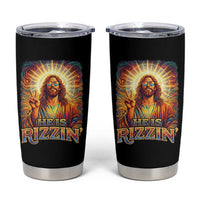 Funny Christian Easter He Is Rizzin Tumbler Cup Trendy Jesus Humor with Sunglasses Faith Based Meme Gift