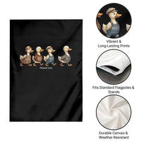 Funny Christian Psalm 23:6 Duck Pun Garden Flag Surely Goodness and Mercy Cute Bible Humor Gift