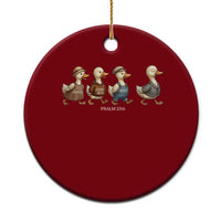 Funny Christian Psalm 23:6 Duck Pun Ceramic Ornament Surely Goodness and Mercy Cute Bible Humor Gift