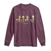 Funny Christian Psalm 23:6 Duck Pun Long Sleeve Shirt Surely Goodness and Mercy Cute Bible Humor Gift