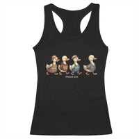 Funny Christian Psalm 23:6 Duck Pun Racerback Tank Top Surely Goodness and Mercy Cute Bible Humor Gift