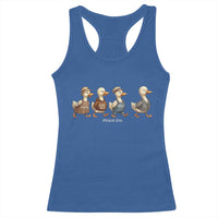 Funny Christian Psalm 23:6 Duck Pun Racerback Tank Top Surely Goodness and Mercy Cute Bible Humor Gift
