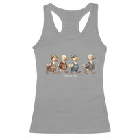 Funny Christian Psalm 23:6 Duck Pun Racerback Tank Top Surely Goodness and Mercy Cute Bible Humor Gift