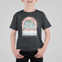Christian Faith Last Supper Scripture T Shirt For Kid He Died for Me So I Live for Him Corinthians 5:15 Inspiration