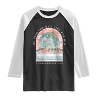 Christian Faith Last Supper Scripture Raglan Shirt He Died for Me So I Live for Him Corinthians 5:15 Inspiration