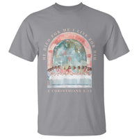 Christian Faith Last Supper Scripture T Shirt He Died for Me So I Live for Him Corinthians 5:15 Inspiration