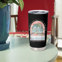 Christian Faith Last Supper Scripture Tumbler Cup He Died for Me So I Live for Him Corinthians 5:15 Inspiration