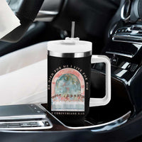 Christian Faith Last Supper Scripture Tumbler With Handle He Died for Me So I Live for Him Corinthians 5:15 Inspiration